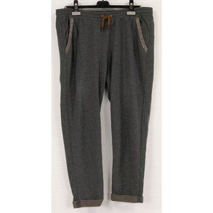 BRUNELLO CUCINELLI COTTON GRAY SWEATPANTS WITH MONILI DEATAILING AT POCKETS  XL